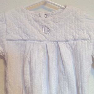 Baby Dior white infant gown one size